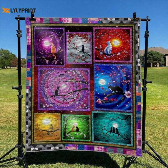 Cat 3D Customized Quilt 1