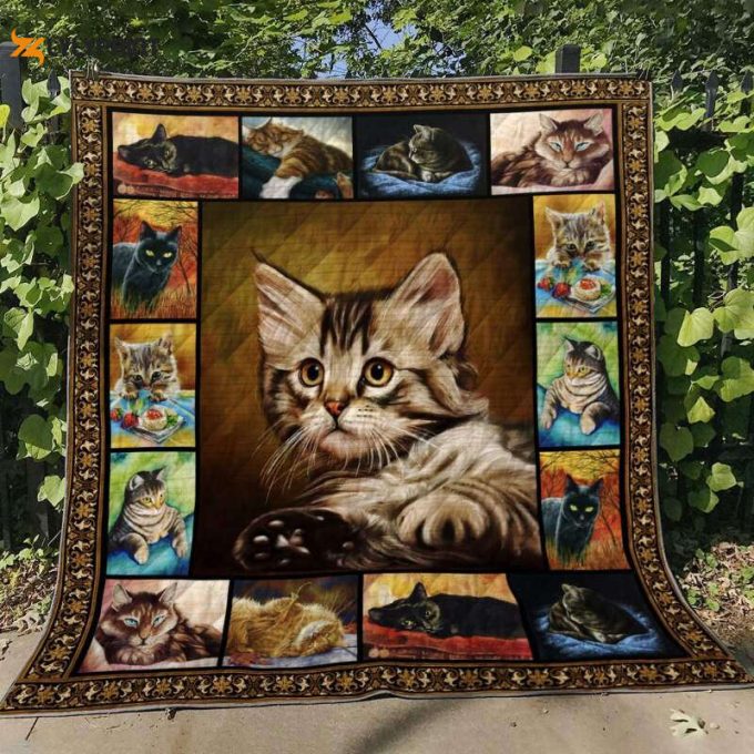 Cat Version 3D Customized Quilt 1