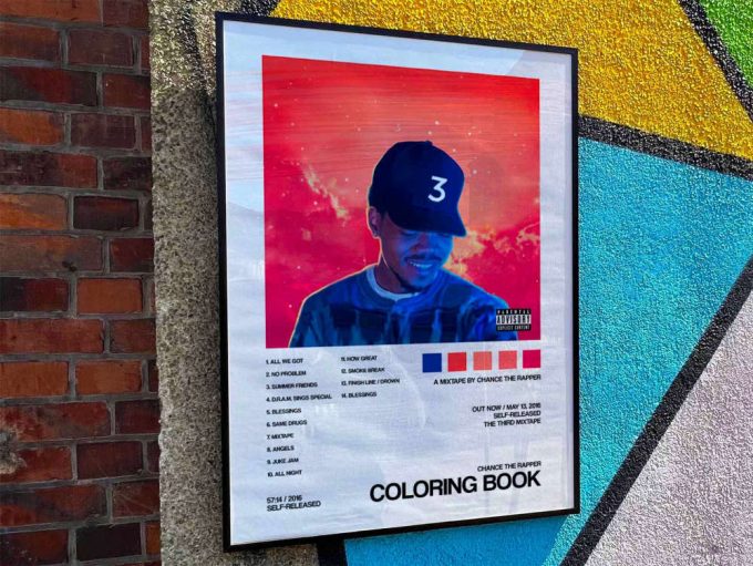 Chance The Rapper &Quot;Coloring Book&Quot; Album Cover Poster #2 2