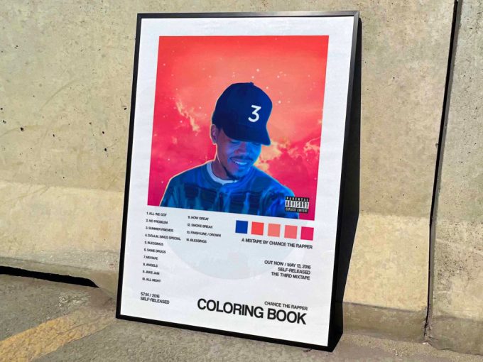 Chance The Rapper &Quot;Coloring Book&Quot; Album Cover Poster #2 3