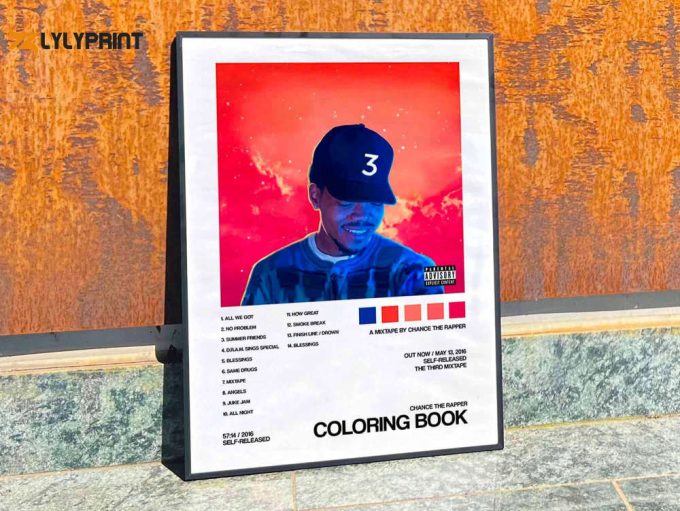 Chance The Rapper &Amp;Quot;Coloring Book&Amp;Quot; Album Cover Poster #2 1