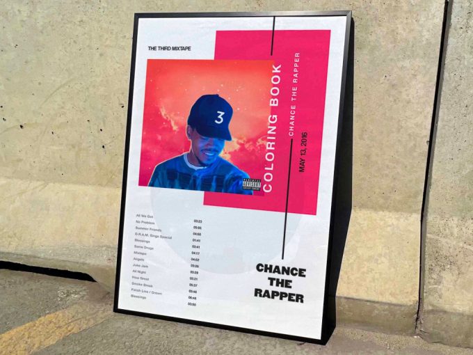 Chance The Rapper &Quot;Coloring Book&Quot; Album Cover Poster #3 3