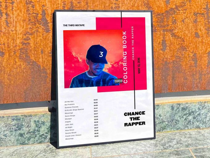 Chance The Rapper &Quot;Coloring Book&Quot; Album Cover Poster #3 8