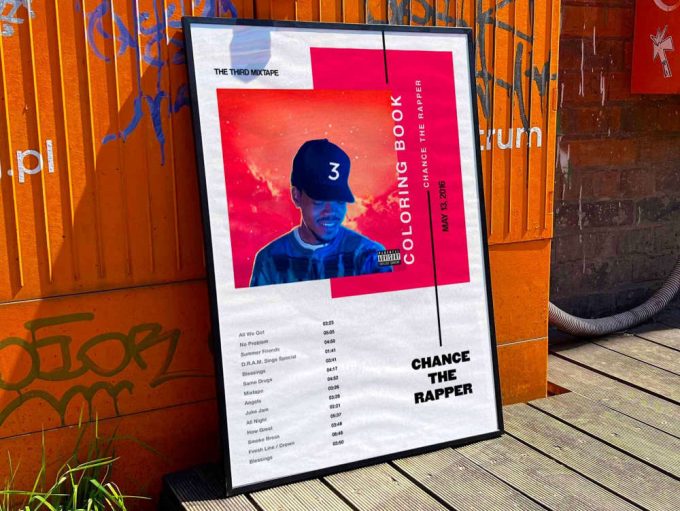 Chance The Rapper &Quot;Coloring Book&Quot; Album Cover Poster #3 9