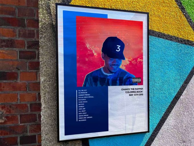 Chance The Rapper &Quot;Coloring Book&Quot; Album Cover Poster For Home Room Decor #1 3