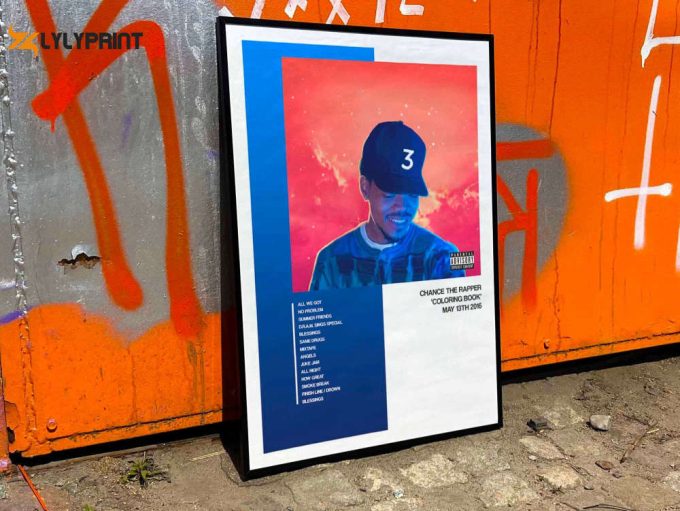 Chance The Rapper &Amp;Quot;Coloring Book&Amp;Quot; Album Cover Poster For Home Room Decor #1 1