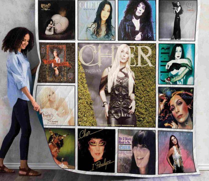 Cher 3 Quilt Blanket For Fans Home Decor Gift 2