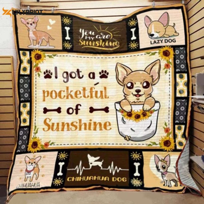 Chihuahua C24 Awesome 3D Customized Quilt 1