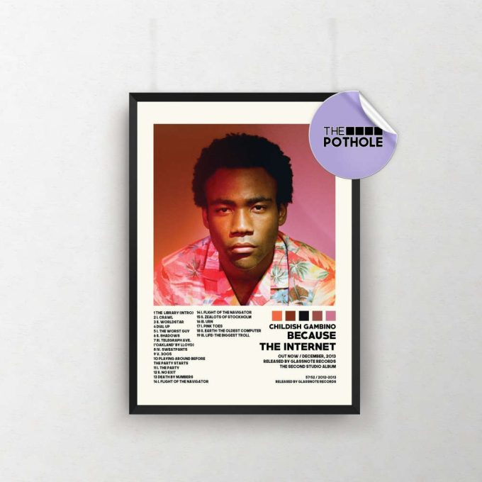 Childish Gambino Posters / Because The Internet Poster / Album Cover Poster / Poster Print Wall Art / Custom Poster / Home Decor 2