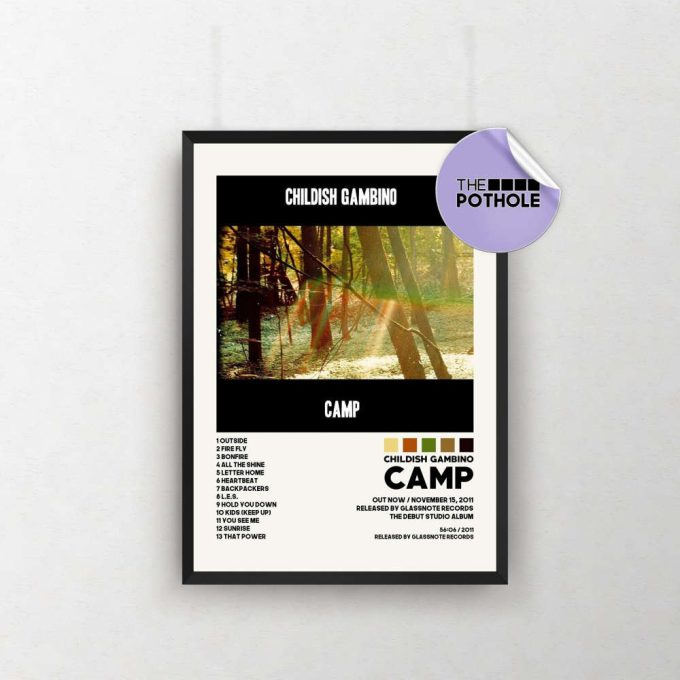 Childish Gambino Posters / Camp Poster / Album Cover Poster / Poster Print Wall Art / Custom Poster / Home Decor / Childish Gambino Camp 2