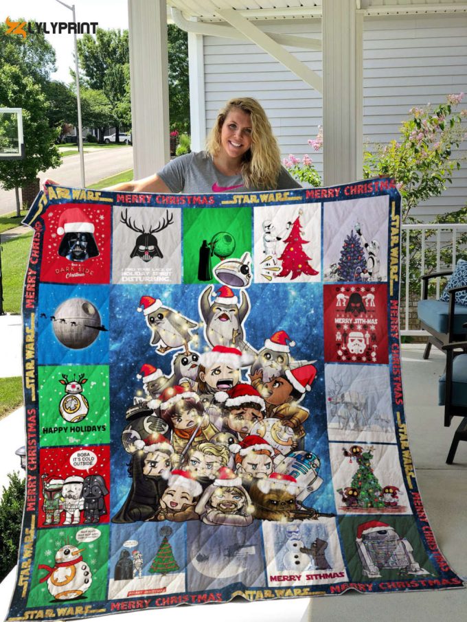 Christmas Quilt Blanket For Fans Home Decor Gift 1