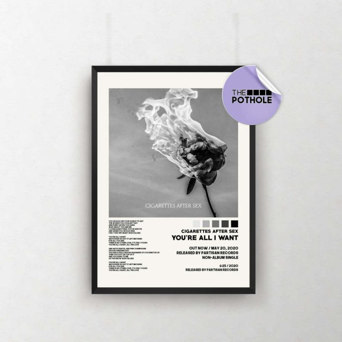 Cigarettes After Sex Posters / You'Re All I Want Poster, Cigarettes After Sex, Album Cover Poster, Print Wall Art, Music Poster, Home Decor 2