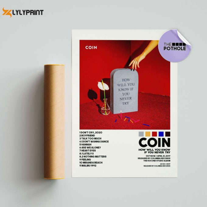 Coin Posters / How Will You Know If You Never Try Poster / Album Cover Poster / Poster Print Wall Art / Custom Poster / Home Decor, Coin 1