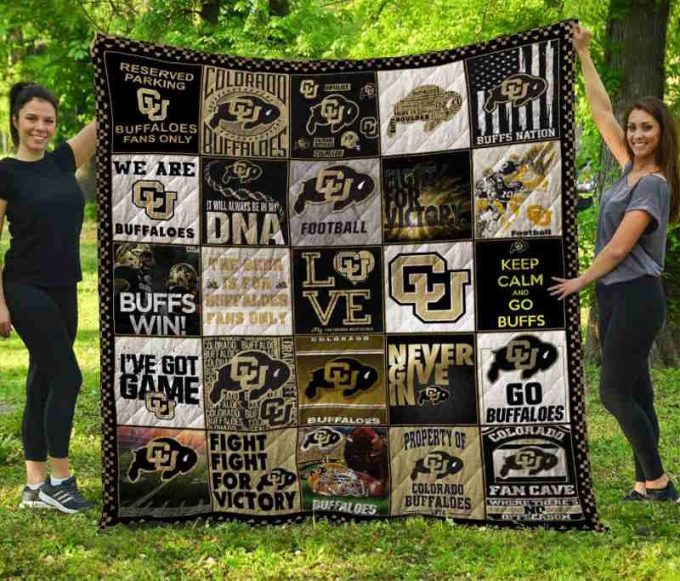 Colorado Buffaloes 2 Quilt Blanket For Fans Home Decor Gift 2