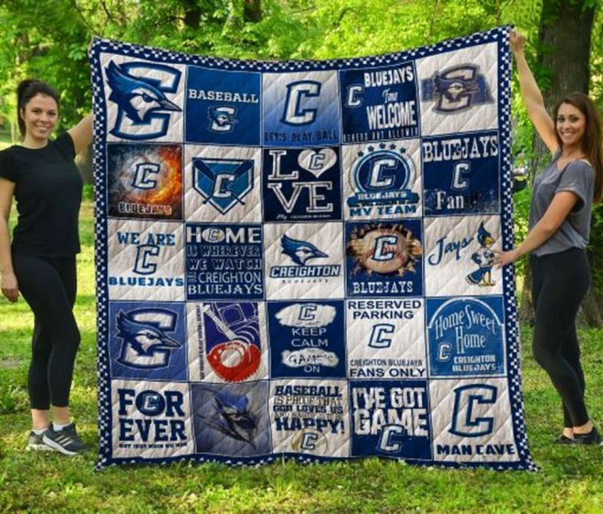 Creighton Bluejays 1 Quilt Blanket For Fans Home Decor Gift 2