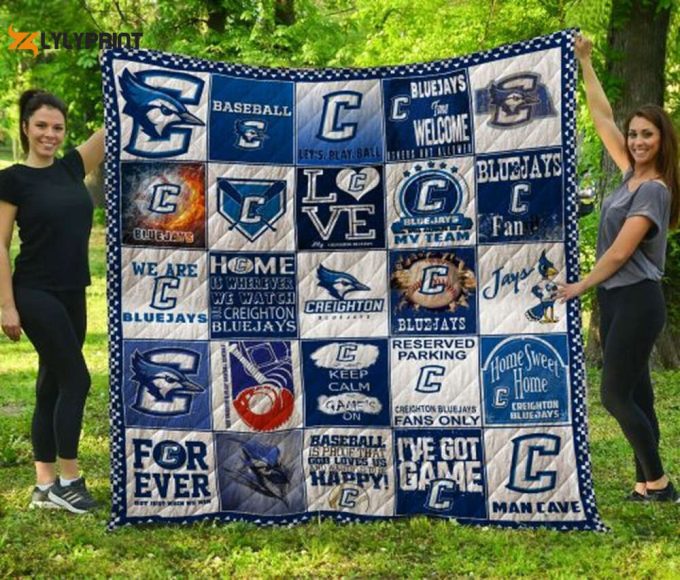 Creighton Bluejays 1 Quilt Blanket For Fans Home Decor Gift 1