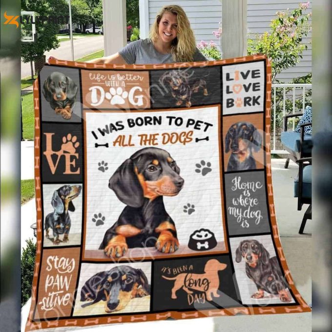 Dachshund Dog Awesome 3D Customized Quilt 1