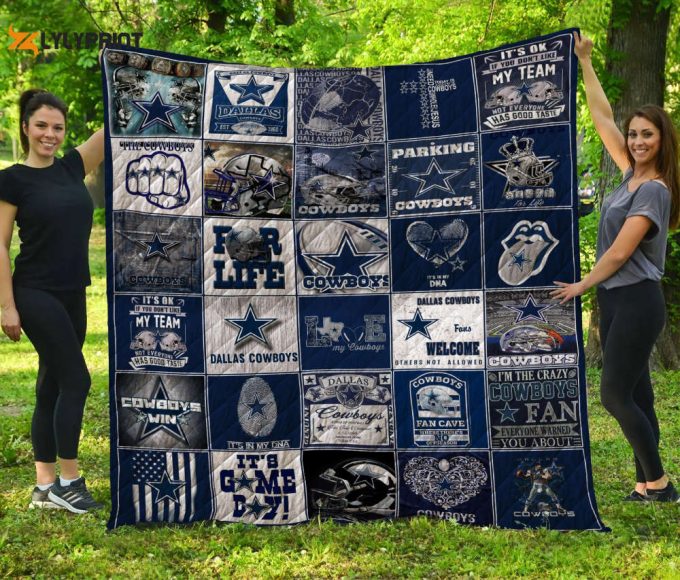 Dallas Cowboys 2 Quilt Blanket For Fans Home Decor Gift 1