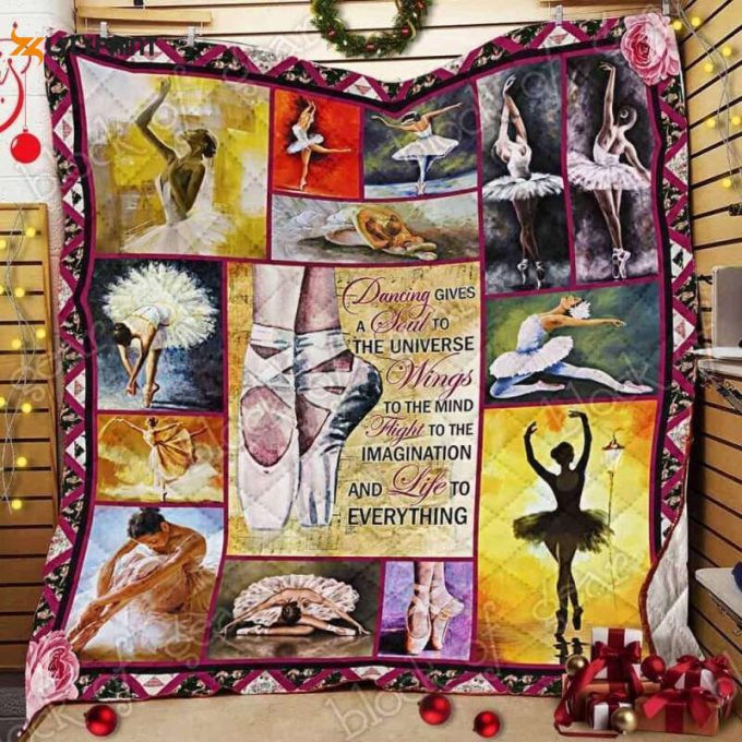 Dancing Gives A Soul To The Universe Ballet 3D Customized Quilt 1
