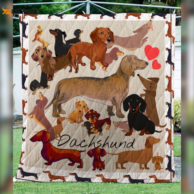 Dashchund 3D Customized Quilt Blanket For Fans Home Decor Gift 1