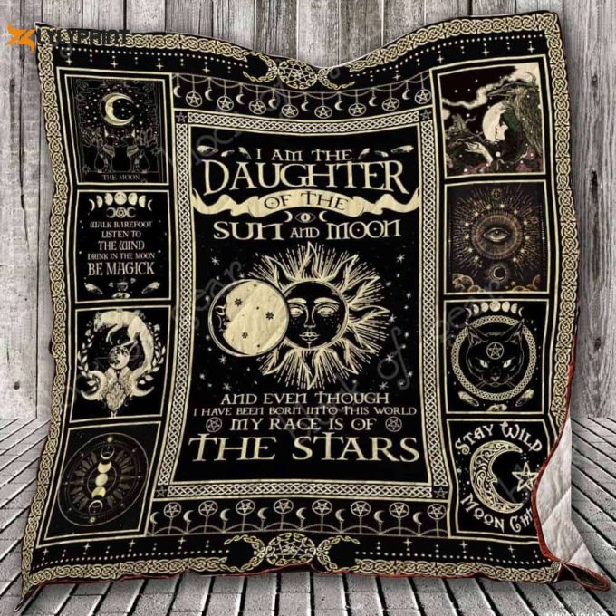 Daughter Of The Sun And Moon 3D Customized Quilt 1