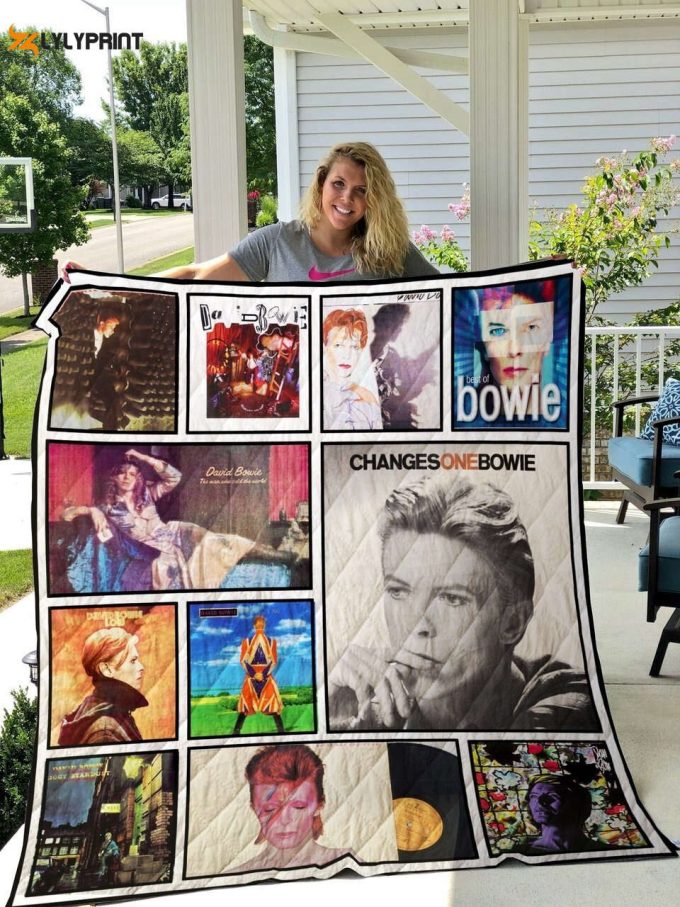 David Bowie Quilt Blanket For Fans Home Decor Gift 1