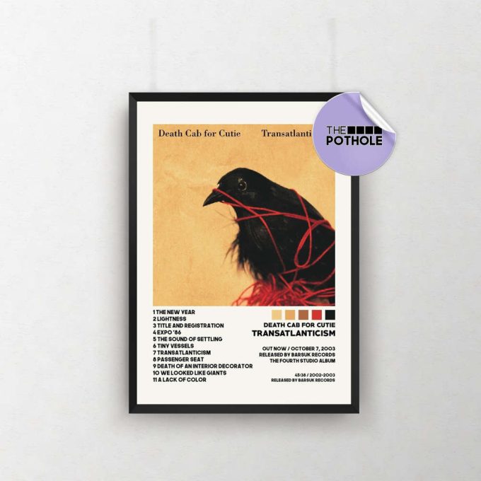 Death Cab For Cutie Posters / Transatlanticism Poster / Album Cover Poster, Print Wall Art, Custom Poster, Home Decor, Death Cab For Cutie 2