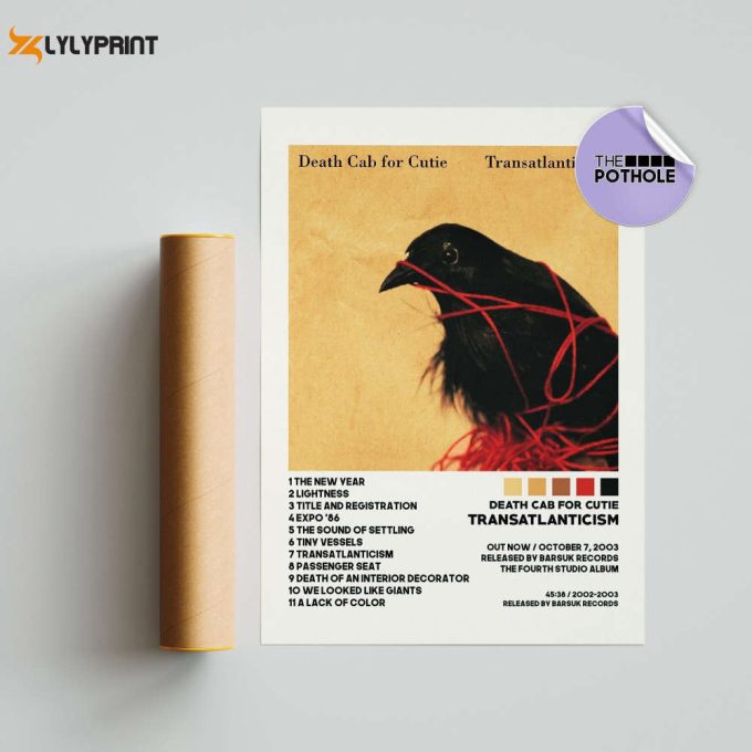 Death Cab For Cutie Posters / Transatlanticism Poster / Album Cover Poster, Print Wall Art, Custom Poster, Home Decor, Death Cab For Cutie 1