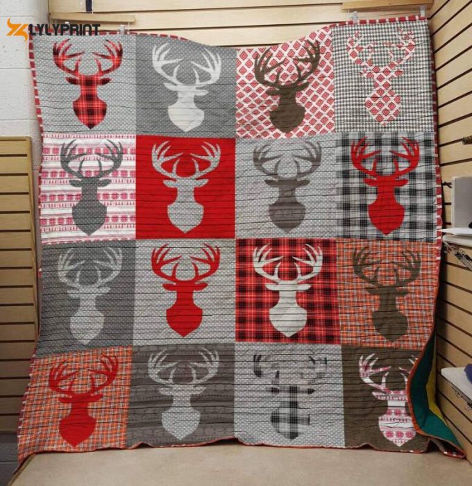 Deer 3D Customized Quilt Blanket For Fans Home Decor Gift 1