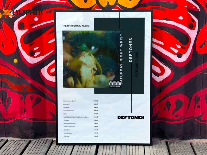 Deftones &Amp;Quot;Saturday Night Wrist&Amp;Quot; Album Cover Poster For Home Room Decor #3 1