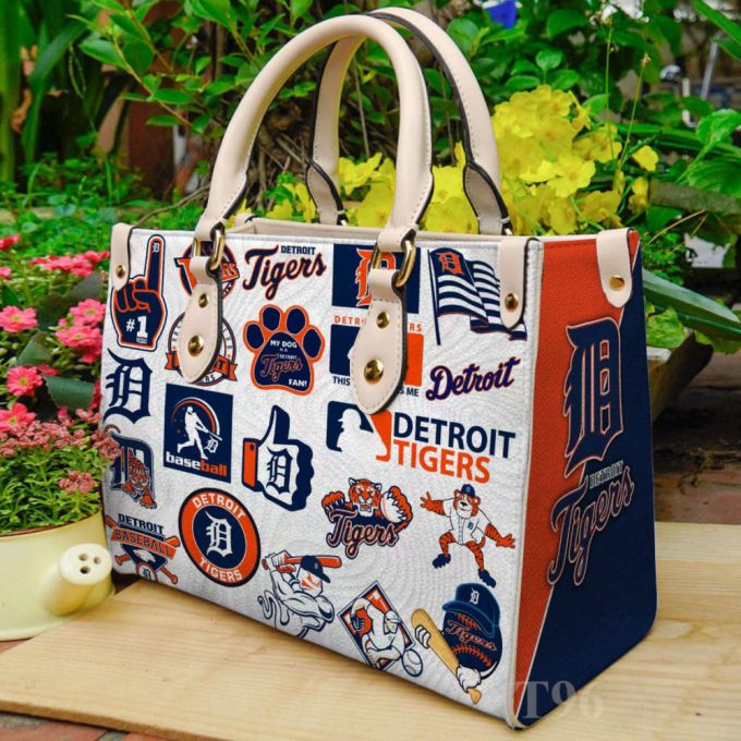 Detroit Tigers Leather Handbag Gift For Women 2