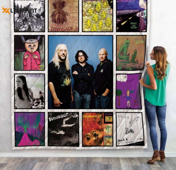 Dinosaur Jr. Band Quilt Blanket For Fans Home Decor Gift 1