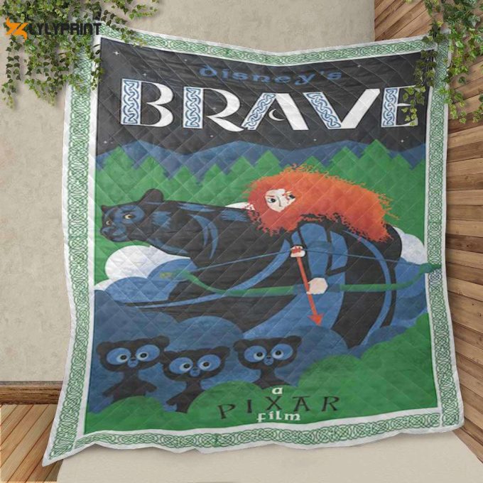 Disney Brave Pixar Animation Studios Cartoon Christmas Gift Lover Quilt Blanket For Fans Home Decor Gift 1