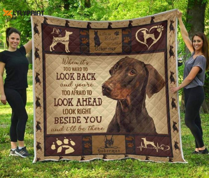 Doberman Look Like Movie Awesome 3D Customized Quilt 1