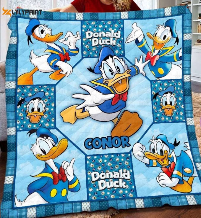 Donald Duck 1 Quilt Blanket For Fans Home Decor Gift 1