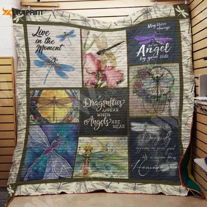 Dragonfly 3D Customized Quilt Blanket For Fans Home Decor Gift 1