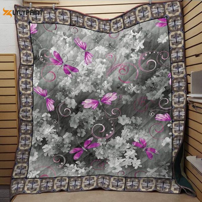 Dragonfly Trails 3D Customized 3D Customized Quilt 1