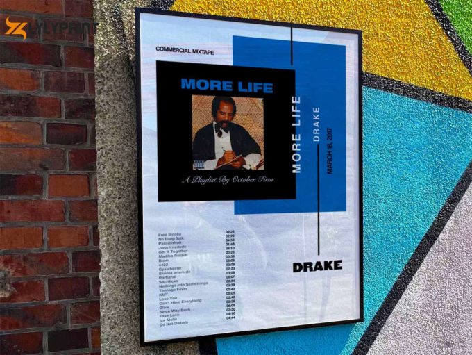 Drake &Amp;Quot;More Life&Amp;Quot; Album Cover Poster 1