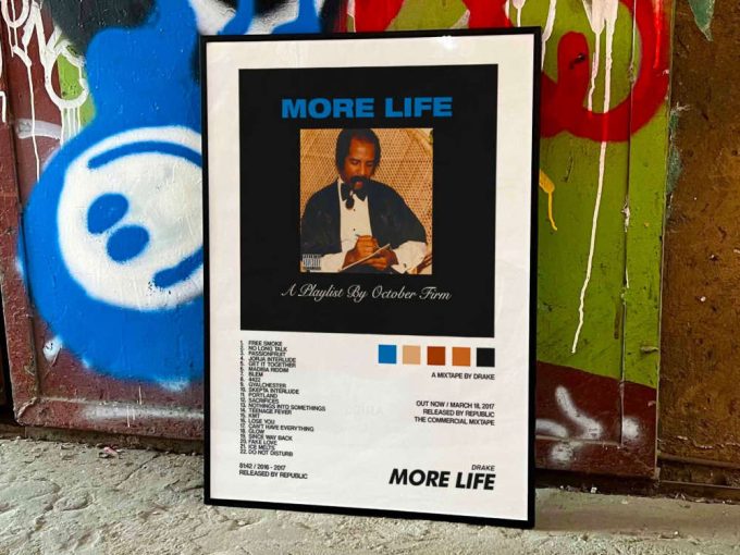 Drake &Quot;More Life&Quot; Album Cover Poster For Home Room Decor 6