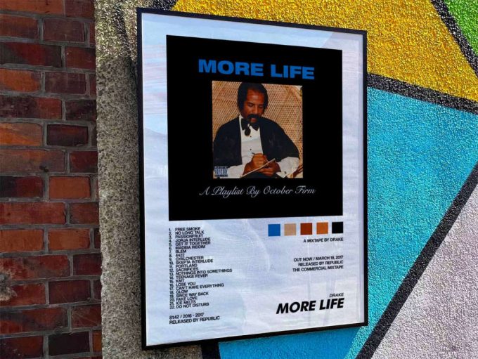 Drake &Quot;More Life&Quot; Album Cover Poster For Home Room Decor 10
