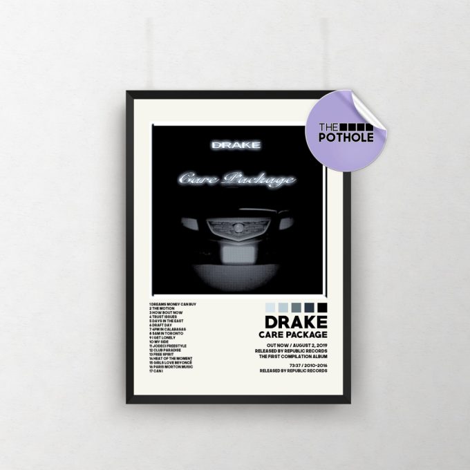 Drake Posters / Care Package Poster, Album Cover Poster Poster Print Wall Art, Custom Poster, Home Decor, Drake, Care Package 2