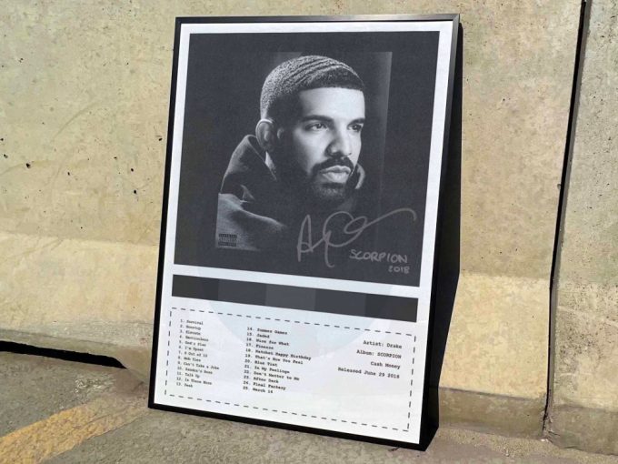 Drake &Quot;Scorpion&Quot; Album Cover Poster 3