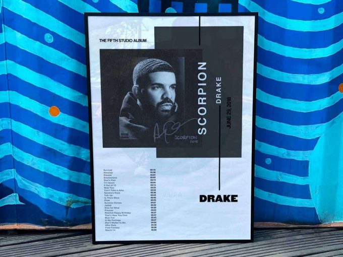 Drake &Quot;Scorpion&Quot; Album Cover Poster For Home Room Decor 2