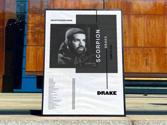 Drake &Quot;Scorpion&Quot; Album Cover Poster For Home Room Decor 3