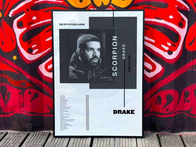 Drake &Quot;Scorpion&Quot; Album Cover Poster For Home Room Decor 5