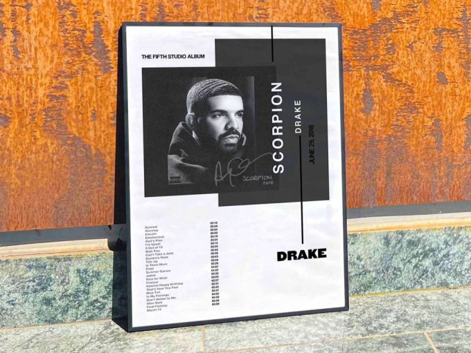 Drake &Quot;Scorpion&Quot; Album Cover Poster For Home Room Decor 8