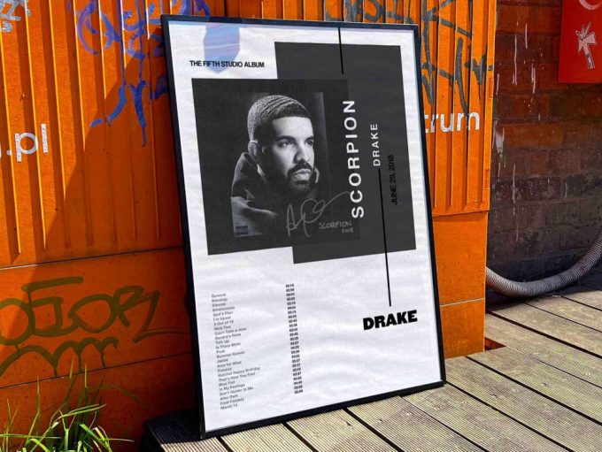 Drake &Quot;Scorpion&Quot; Album Cover Poster For Home Room Decor 9