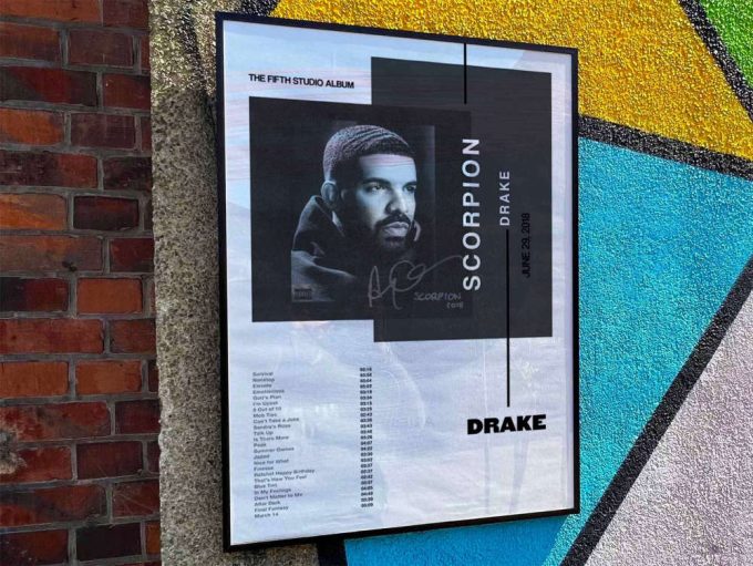 Drake &Quot;Scorpion&Quot; Album Cover Poster For Home Room Decor 10