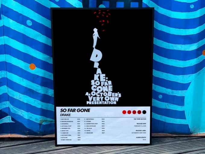 Drake &Quot;So Far Gone&Quot; Album Cover Poster 2