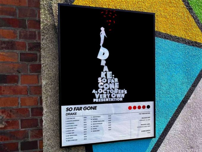 Drake &Quot;So Far Gone&Quot; Album Cover Poster 10